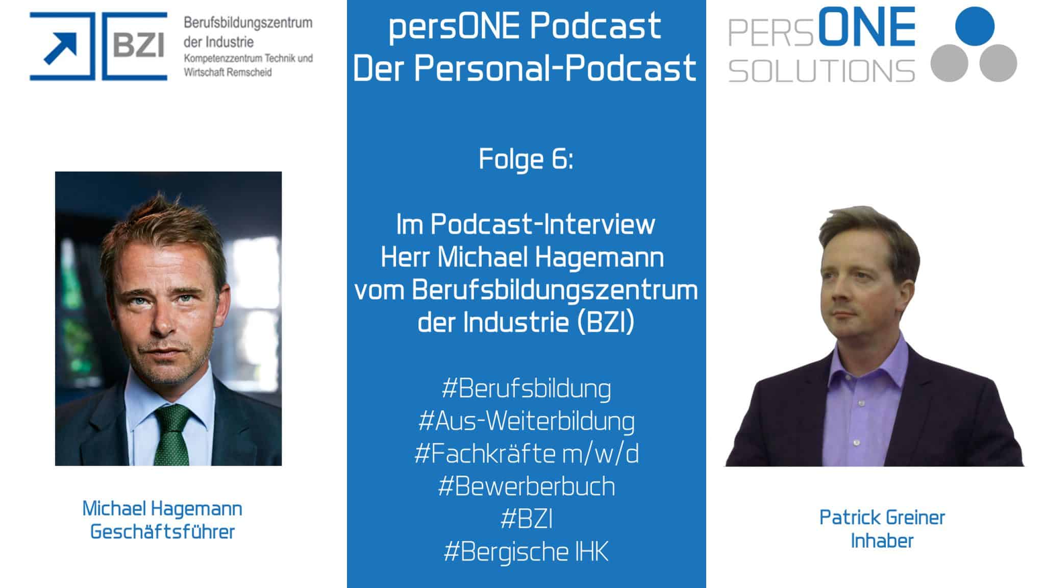 Herr Michael Hagemann (Geschäftsführer) vom Berufsbildungszentrum der Industrie | BZI