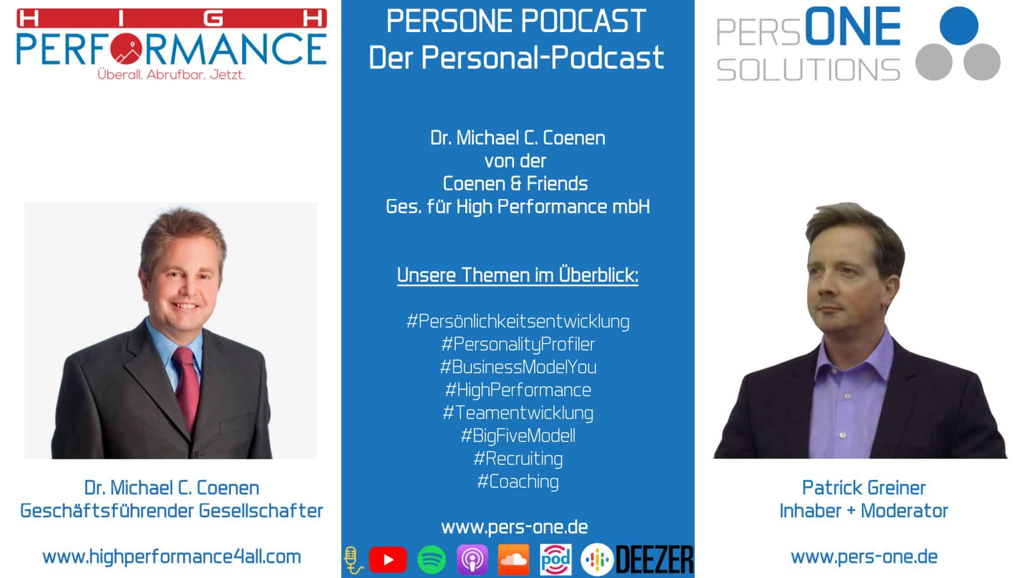 Dr. Michael C. Coenen | PERSONE PODCAST - Der Personal-Podcast