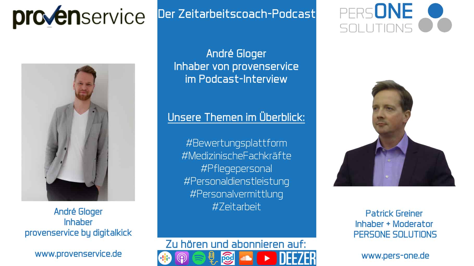 André Gloger_provenservice_Der Zeitarbeitscoach-Podcast