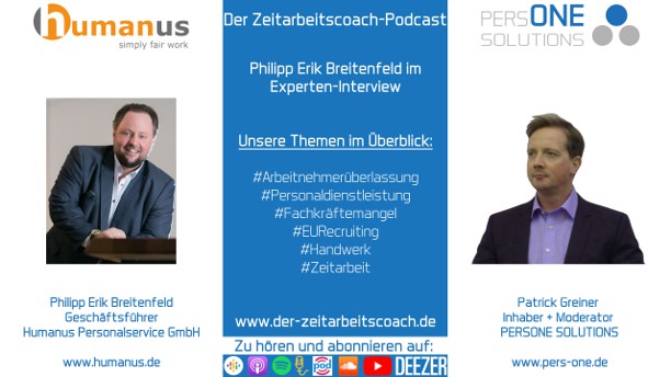 Breitenfeld_humanus_Podcast YT 2Grafik-Interview_Zeitarbeitscoach-Podcast