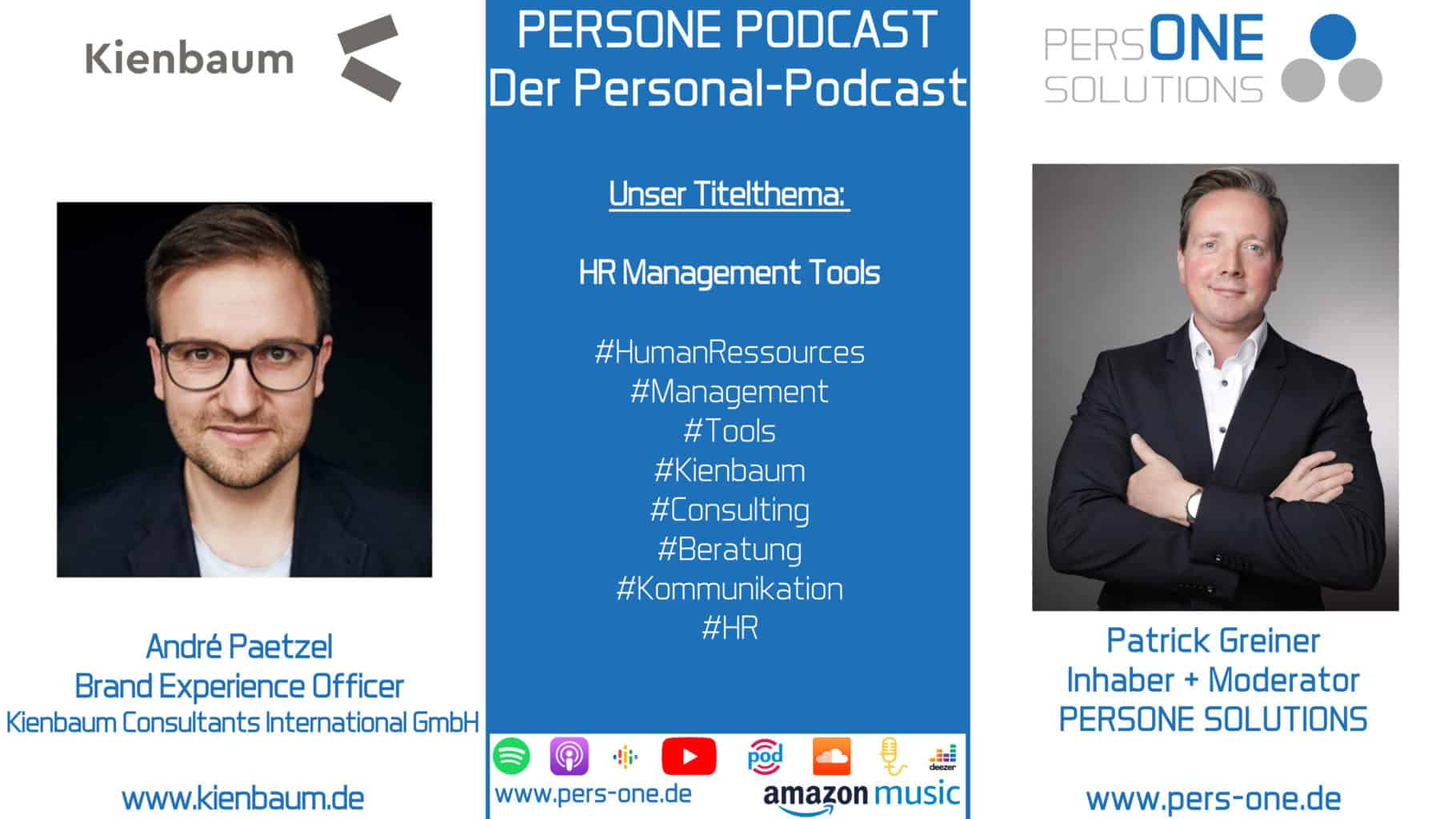 HR Management Tools| André Paetzel von Kienbaum im PERSONE PODCAST – Der Personal-Podcast