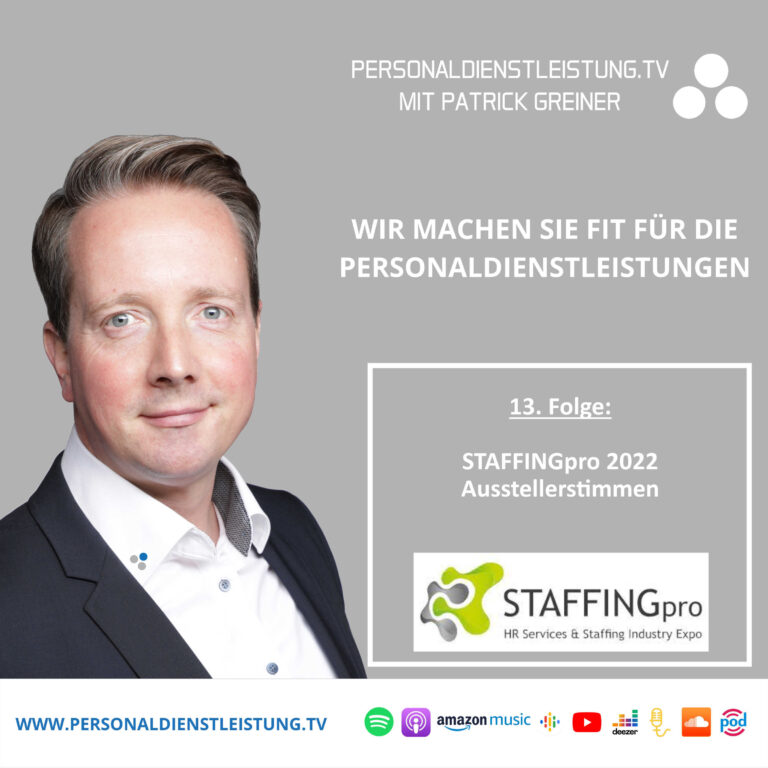 STAFFINGpro 2022 – Ausstellerstimmen | PERSONALDIENSTLEISTUNG.TV mit Patrick Greiner